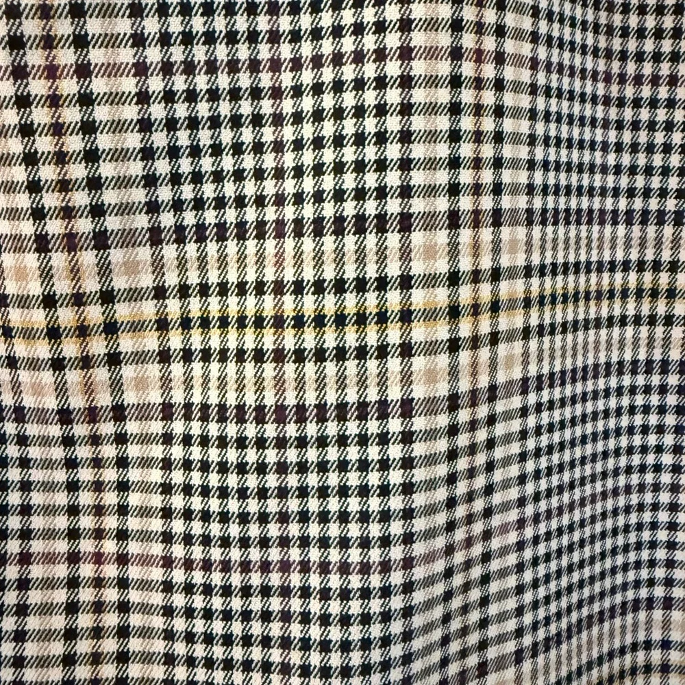 1. State Black and Cream Checkered Pencil Skirt